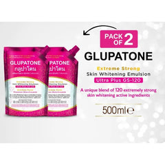 GLUPATONE Extreme Strong Whitening Emulsion Ultra Plus GS-120 For Face & Body 50ml